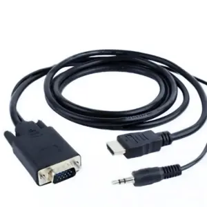 Cáp chuyển VGA to HDMI (Male) có Audio 1.8m Black BX048
