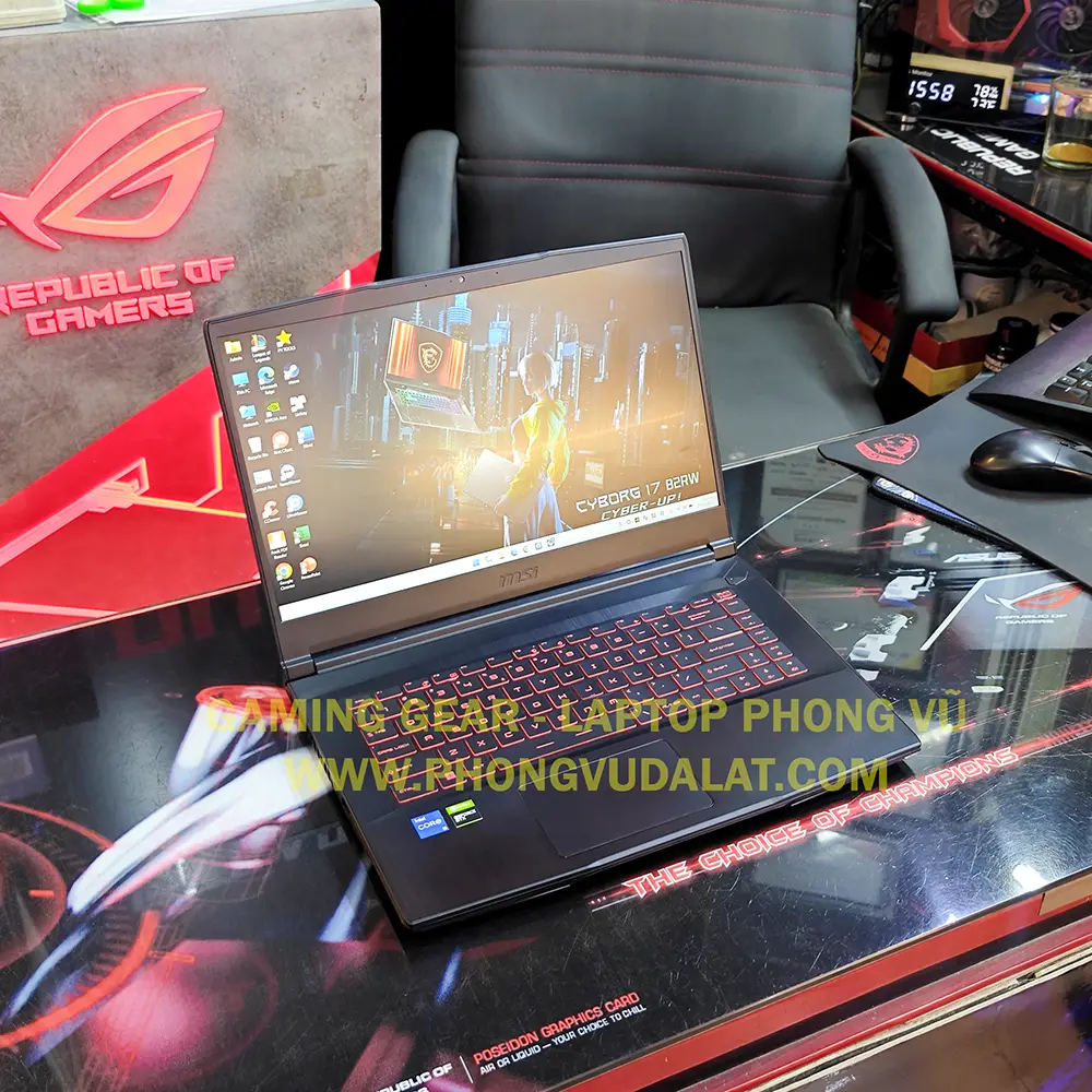 MSI Gaming GF63 | 11UC-664VN | I5 11400H | 16GB D4 | 512GB NVME | GTX 1650 MaxQ 4G | 15.6 FHD 144Hz |  VỎ NHÔM | LED PHÍM |