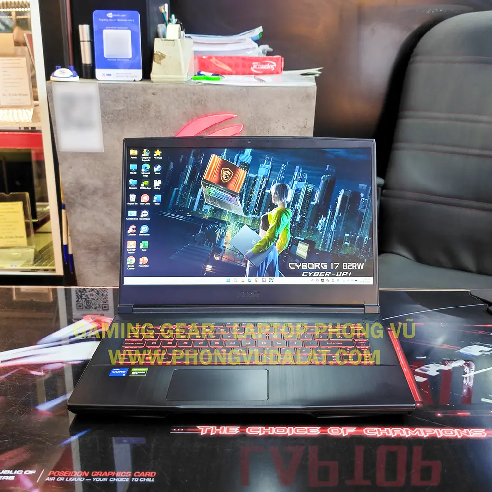 MSI Gaming GF63 | 11UC-664VN | I5 11400H | 16GB D4 | 512GB NVME | GTX 1650 MaxQ 4G | 15.6 FHD 144Hz |  VỎ NHÔM | LED PHÍM |