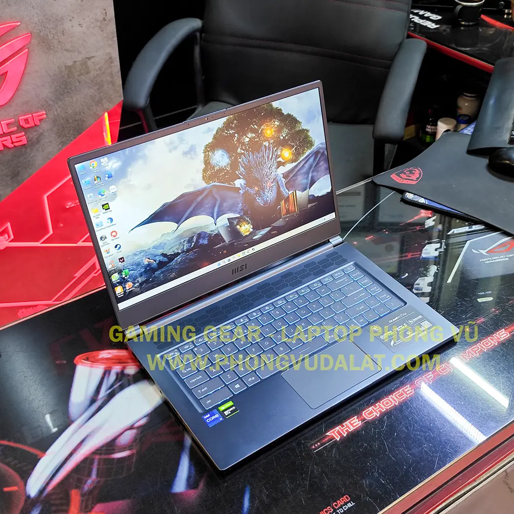 MSI STEALTH 15M | A11UEK-009US | I7-11375H | 16GB D4 | 512GB NVMe | RTX 3060 6GB | 15.6'' FHD 144Hz | VỎ NHÔM | LED PHÍM