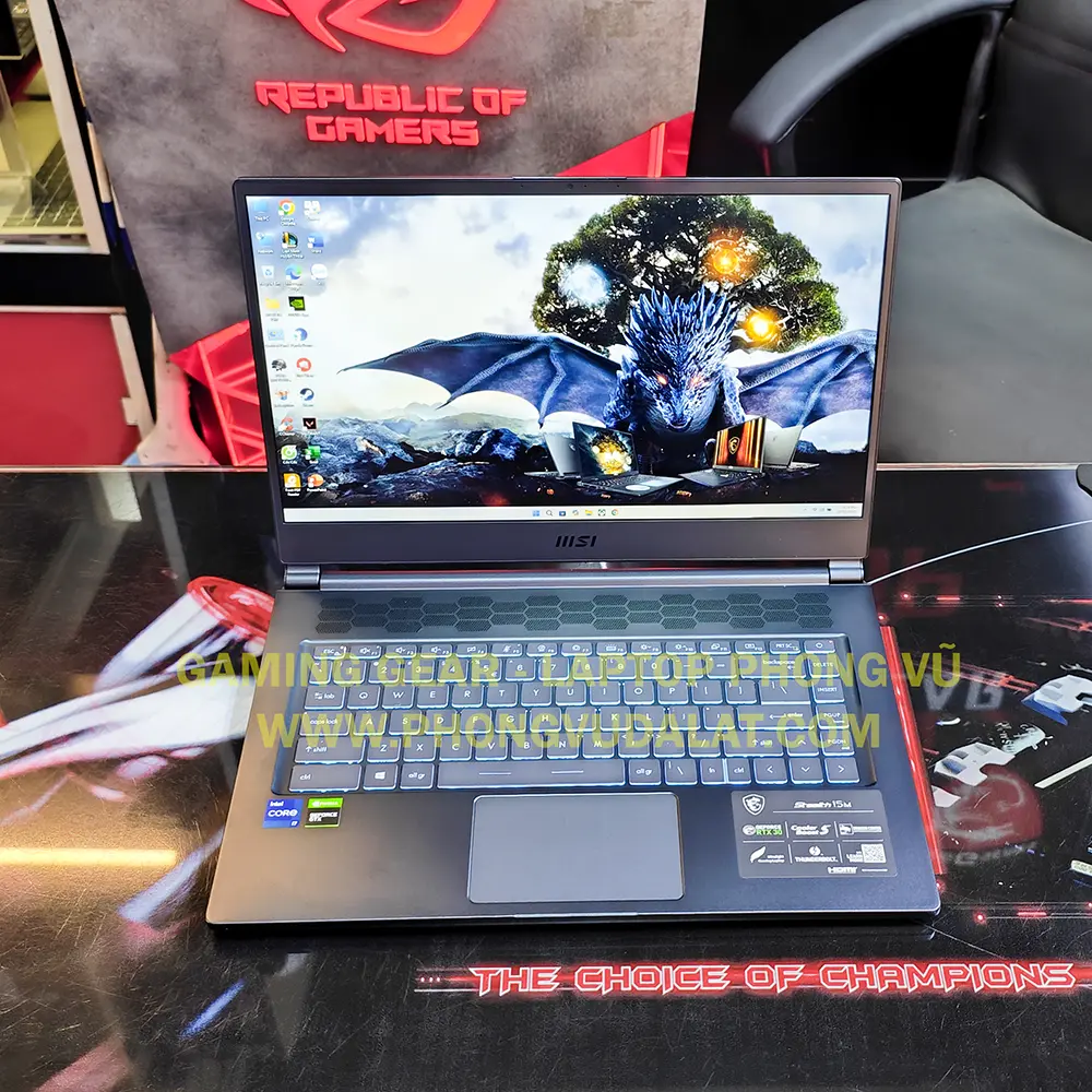 MSI STEALTH 15M | A11UEK-009US | I7-11375H | 16GB D4 | 512GB NVMe | RTX 3060 6GB | 15.6'' FHD 144Hz | VỎ NHÔM | LED PHÍM