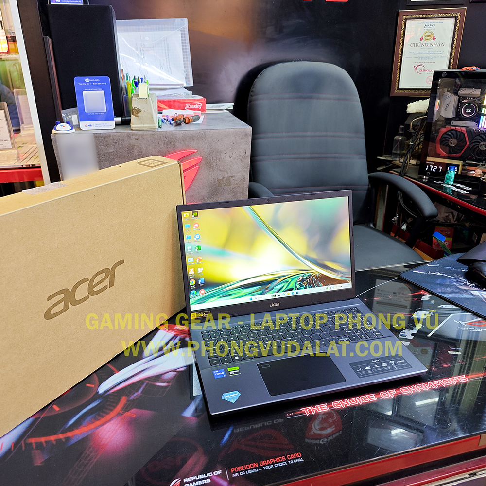 ACER ASPIRE 7 GAMING | A715-76G-59MW | I5-12450H | 8GB D4 | 512GB NVMe | RTX 2050 4G | 15.6” FHD 144HZ | LED PHÍM