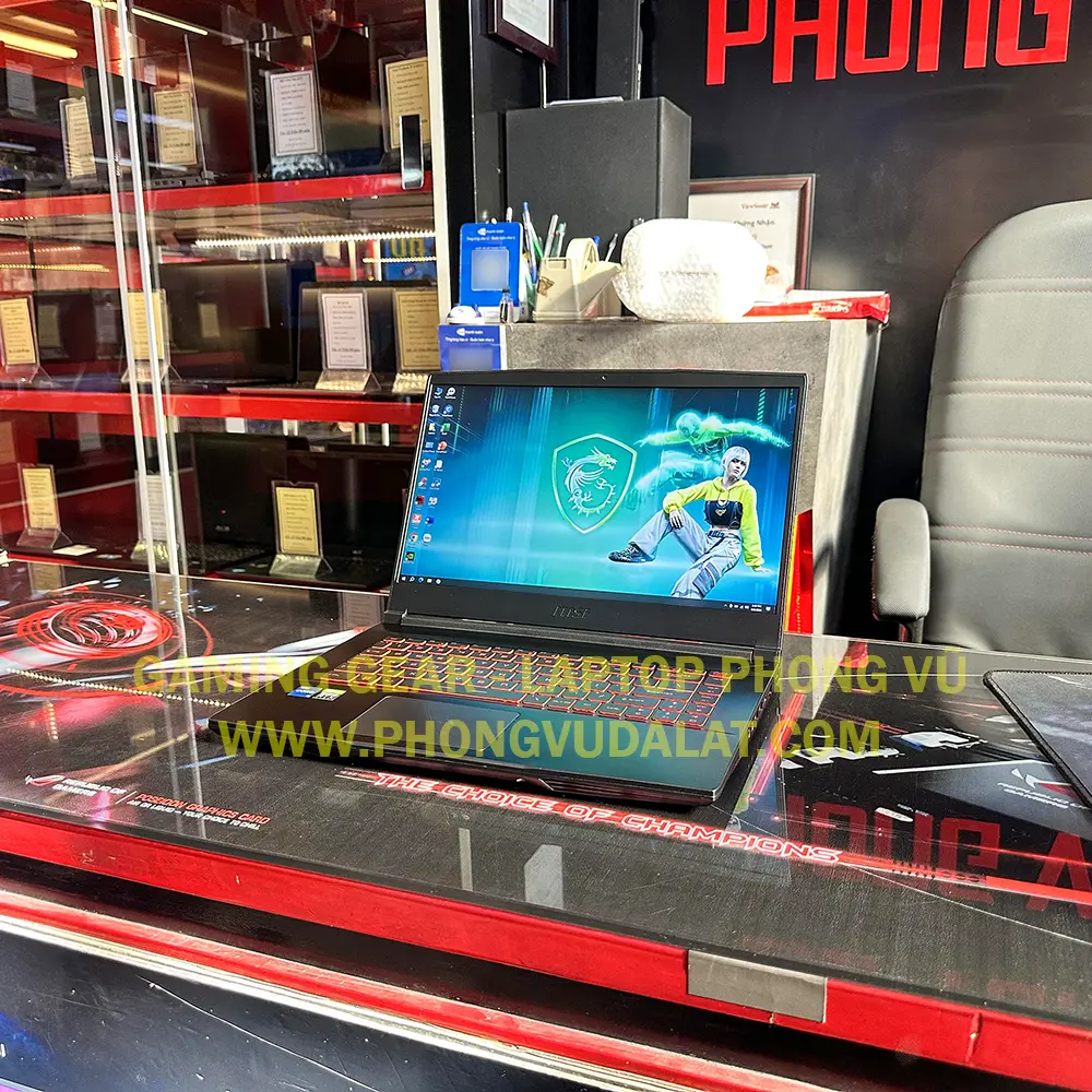 MSI GF63 THIN 11UD-649VN | I5-11400H | 16GB D4 | 256GB NVMe | HDD 640GB | RTX 3050Ti 4GB | 15.6'' FHD | VỎ NHÔM | LED PHÍM