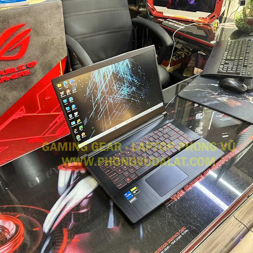 MSI GF63 THIN 11SC-665VN | I5-11400H | 8GB D4 | 512GB NVMe | GTX 1650 4GB | 15.6'' FHD 144Hz | VỎ NHÔM | LED PHÍM