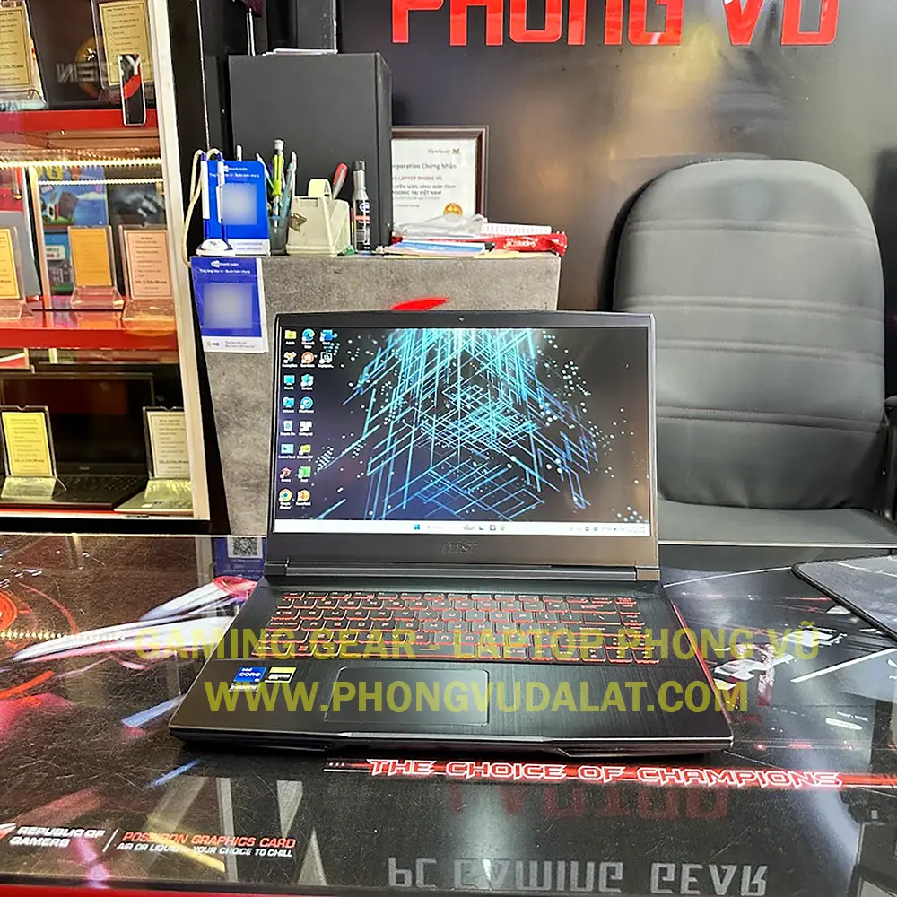 MSI GF63 THIN 11SC-665VN | I5-11400H | 8GB D4 | 512GB NVMe | GTX 1650 4GB | 15.6'' FHD 144Hz | VỎ NHÔM | LED PHÍM