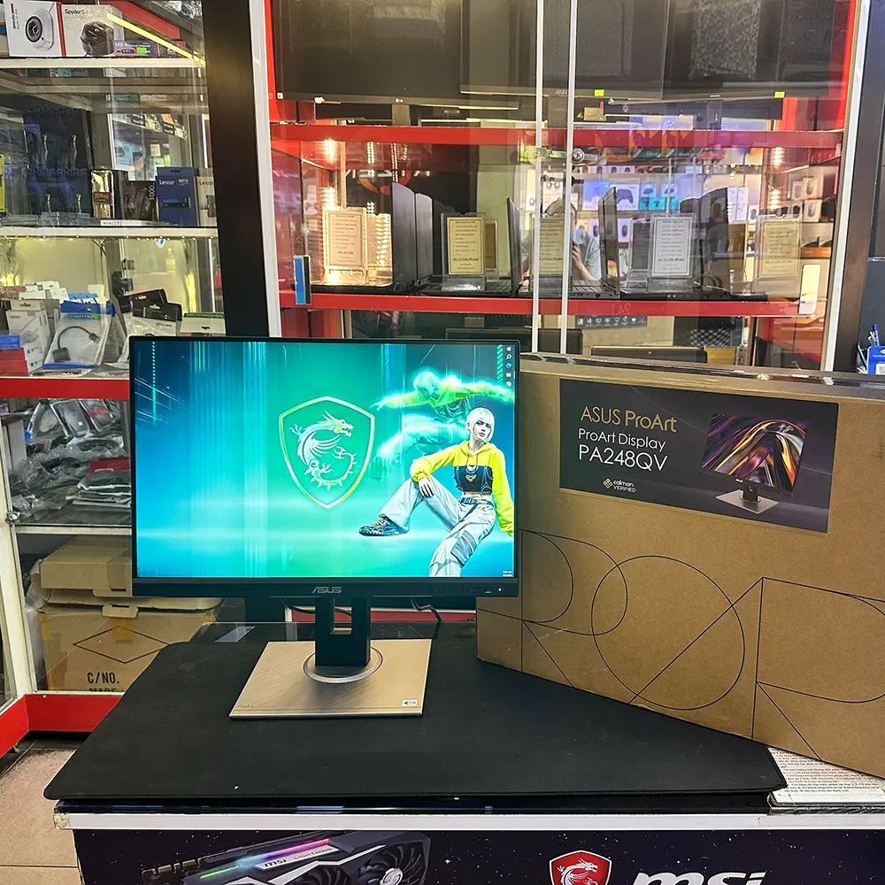 MÀN HÌNH 2ND CHUYÊN ĐỒ HỌA ASUS PROART PA248QV | 24'' FULL HD 75Hz | DP | HDMI | VGA | USB-A | LIKENEW