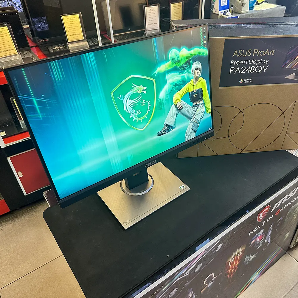 MÀN HÌNH 2ND CHUYÊN ĐỒ HỌA ASUS PROART PA248QV | 24'' FULL HD 75Hz | DP | HDMI | VGA | USB-A | LIKENEW