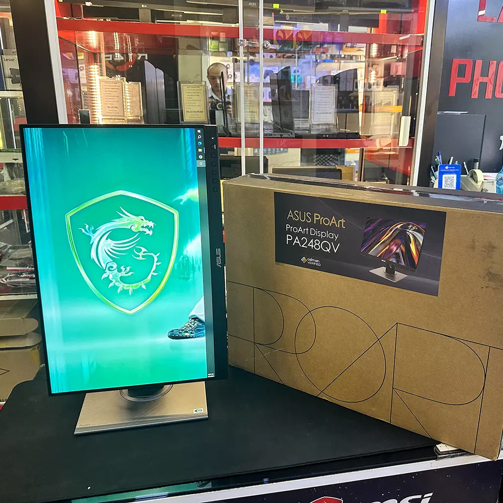 MÀN HÌNH 2ND CHUYÊN ĐỒ HỌA ASUS PROART PA248QV | 24'' FULL HD 75Hz | DP | HDMI | VGA | USB-A | LIKENEW