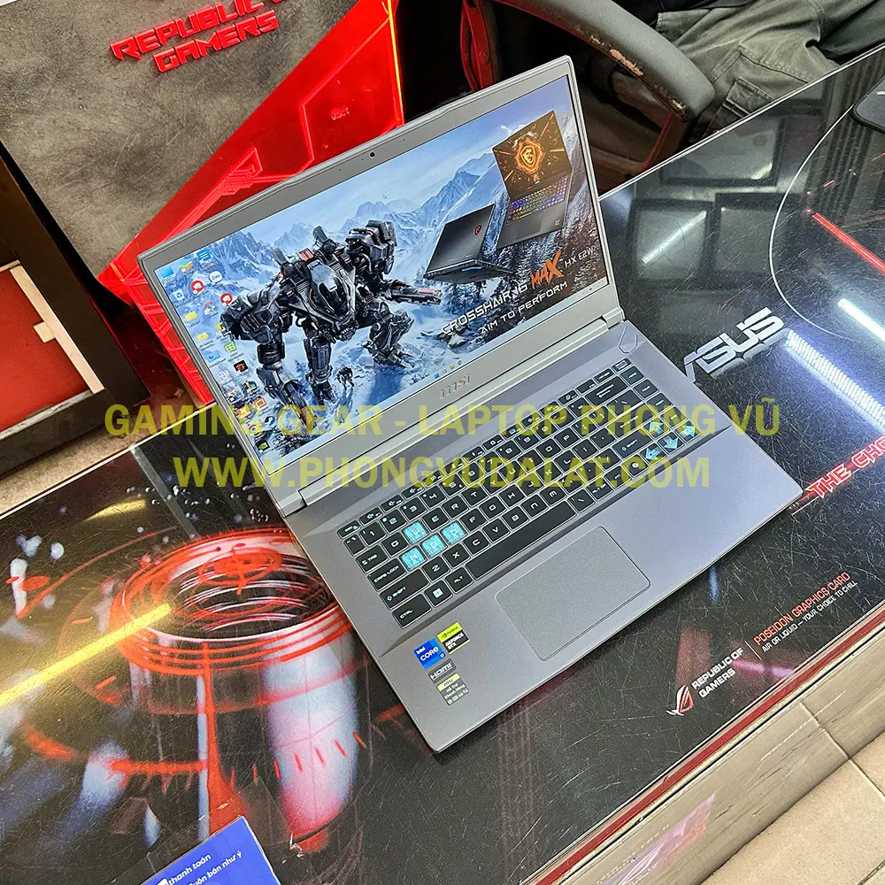 Msi Gaming Thin 15 B13UC 1411VN | I7-13620H |16GB D4 | 512GB NVME | RTX 3050 4G | 15.6 FHD 144Hz | LED PHÍM XANH | COSMOS GRAY