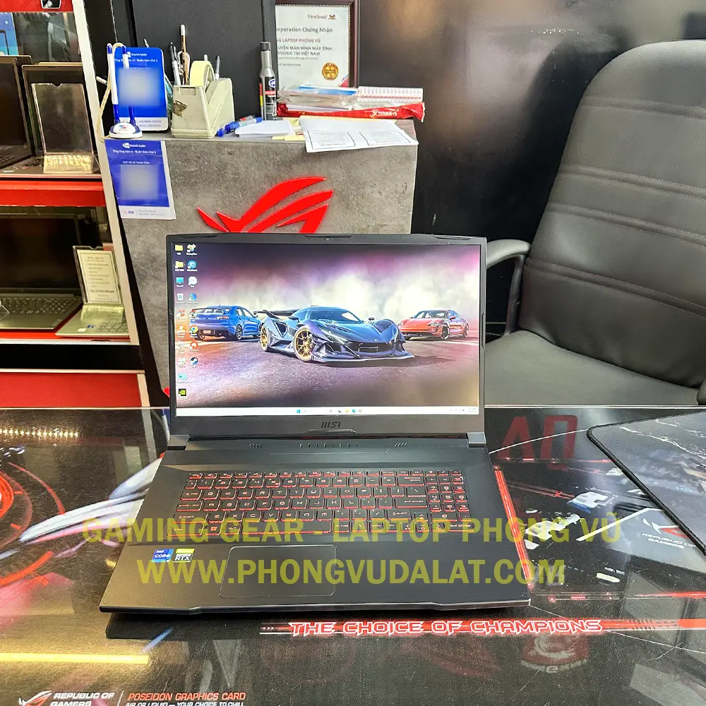 MSI KATANA GF76 11UC | I7-11800H | 16GB D4 | 512GB NVMe | RTX 3050 4GB | 17.3'' FHD 144Hz | VỎ NHÔM | LED PHÍM
