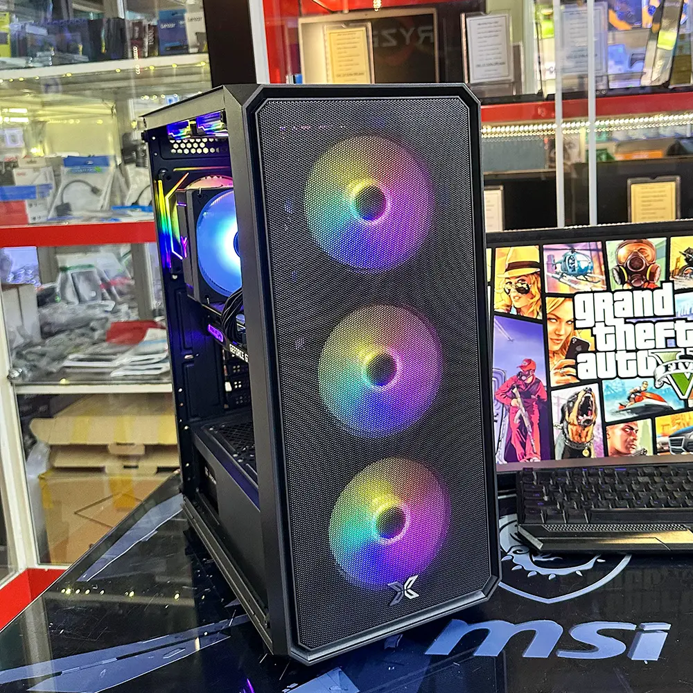CASE PC 2ND | INTEL CORE I3-12100F | MAIN B760 | TẢN CR-1000 EVO | RAM 16GB D4 | SSD 256GB NVMe | NGUỒN 500W | VGA GTX 1660 SUPER 6GB | XIGMATEK DOU X 3F