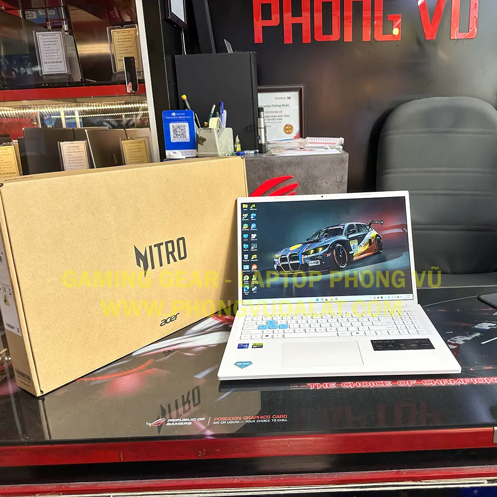 ACER NITRO LITE 16 71G | CORE I7-13620H | 16GB D5 | 512GB NVMe | RTX 4050 6GB | 16.0'' WUXGA 180Hz | LED PHÍM | LIKENEW | FULLBOX
