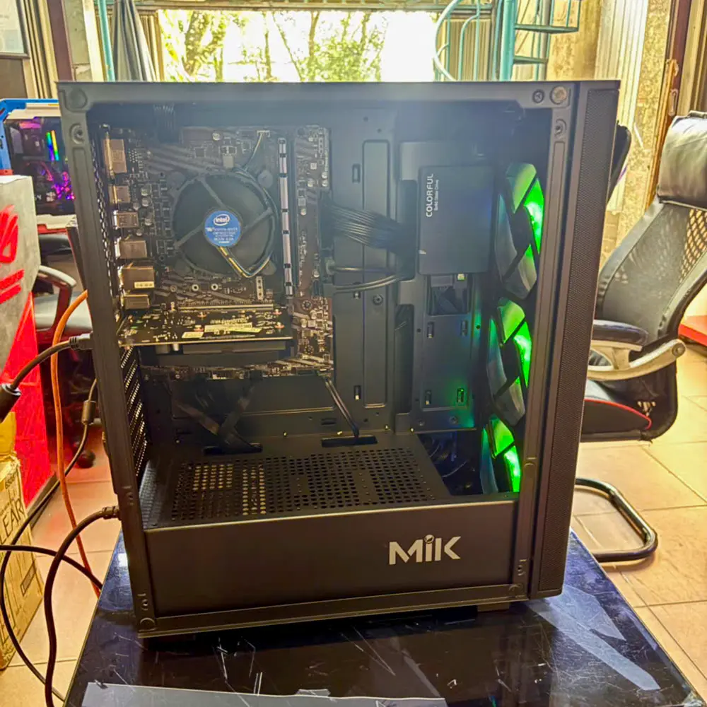 CASE PC 2ND | INTEL CORE I3-10105F | MAIN H410M | RAM 8GB D4 | SSD 128GB SATA | HDD 1TB | VGA NVIDIA GT1030 4GB | NGUỒN 500W | CASE MIK AION 3FA