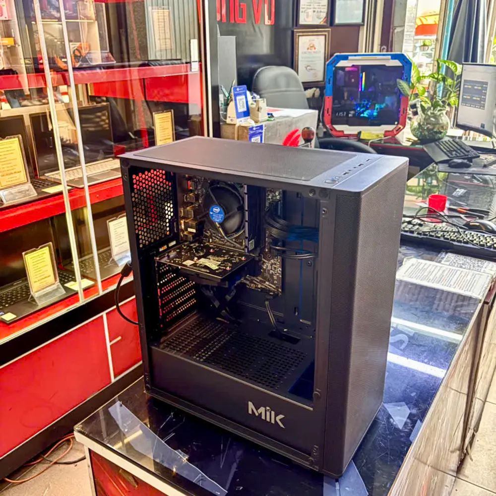 CASE PC 2ND | INTEL CORE I3-10105F | MAIN H410M | RAM 8GB D4 | SSD 128GB SATA | HDD 1TB | VGA NVIDIA GT1030 4GB | NGUỒN 500W | CASE MIK AION 3FA