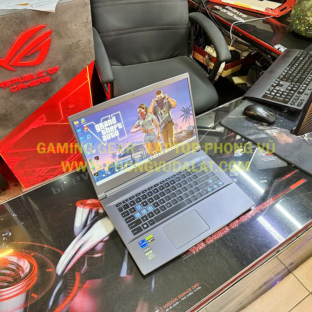 MSI GAMING THIN 15 B13UCX 280VN | I5-13420H |16GB D4 | 512GB NVME | RTX 2050 4G | 15.6 FHD 144Hz | LED PHÍM XANH | COSMOS GRAY