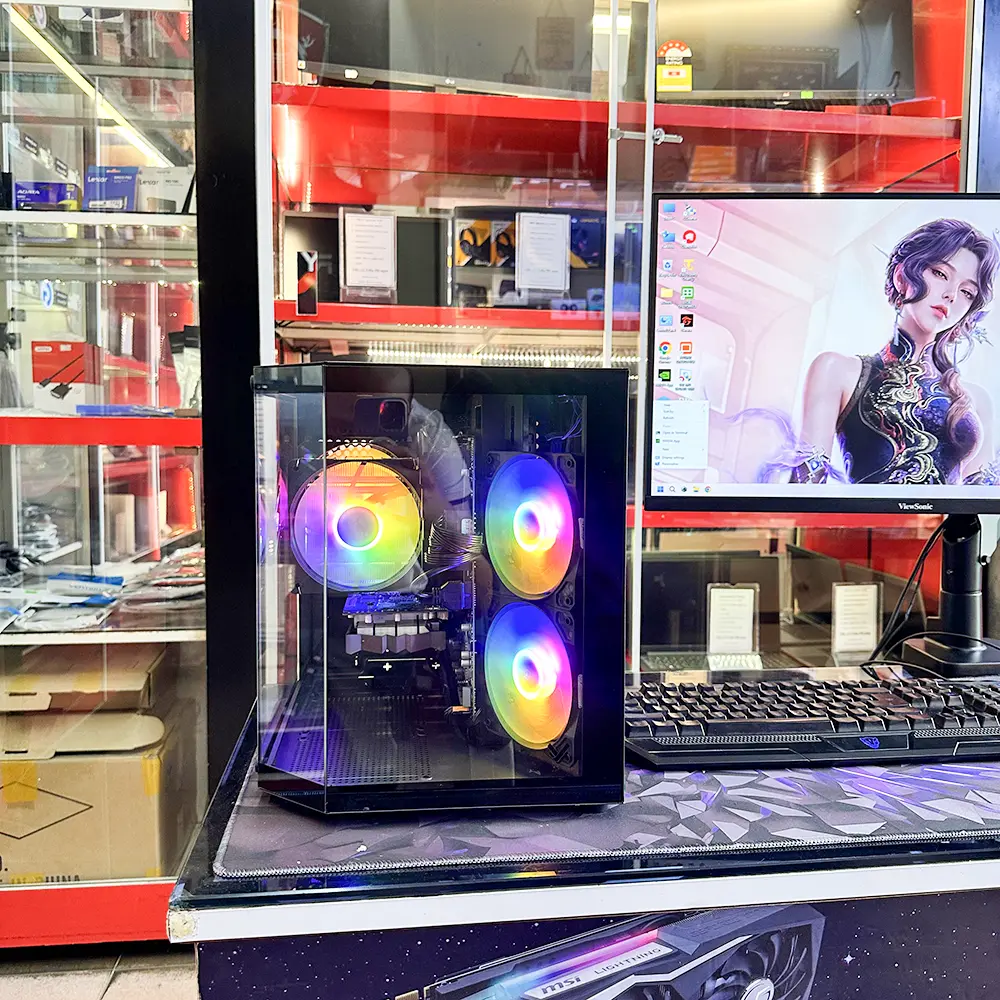 CASE PC 2ND CORE I5-12400F | MAIN B760M | RAM 16GB D4 | SSD 512GB NVMe | VGA RTX 3050 6GB | NGUỒN 650W | CASE VSP X8 BLACK
