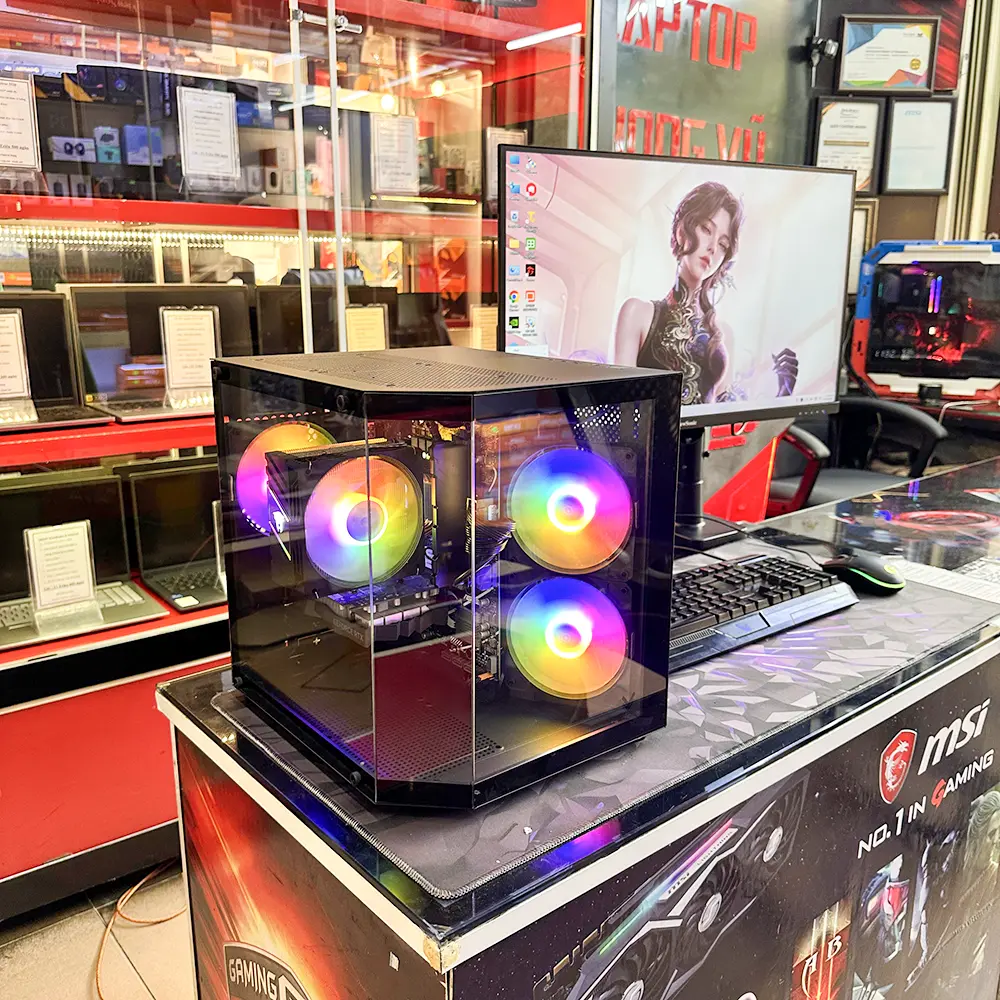CASE PC 2ND CORE I5-12400F | MAIN B760M | RAM 16GB D4 | SSD 512GB NVMe | VGA RTX 3050 6GB | NGUỒN 650W | CASE VSP X8 BLACK